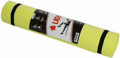 Liga Sport Yoga/Pilates Mat Yellow (173x61x0.4cm)