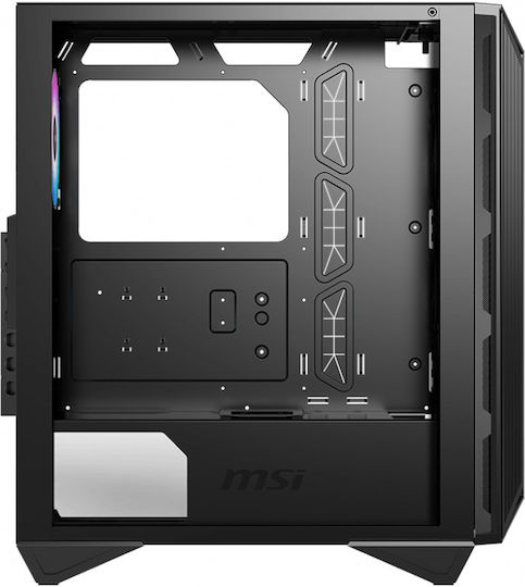 MSI MPG Gungnir 111R Gaming Midi Tower Κουτί Υπολογιστή με Πλαϊνό Παράθυρο και RGB Φωτισμό Μαύρο