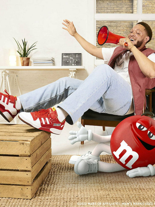 X M&Ms Forum Lo 84 Ανδρικά Sneakers Red / Eqt Yellow