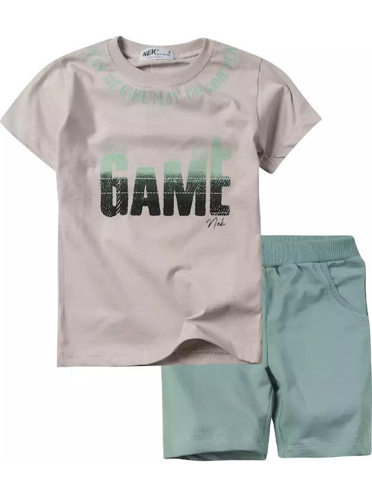 Kinder-Set mit Shorts Sommer 2Stück Beige