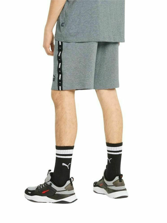 Puma Essentials+ Tape Sportliche Herrenshorts Gray