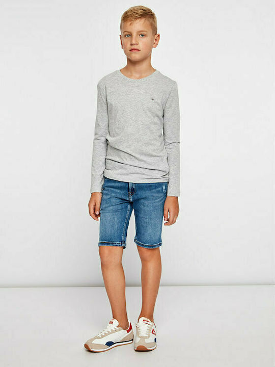 Kids' Shirt Long Sleeve Gray BASIC