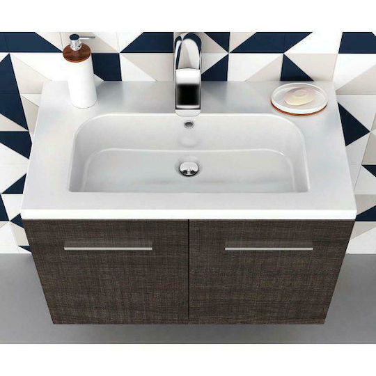 Orabella Mood 80 Πάγκος με Νιπτήρα Μελαμίνη Μ80xΒ45xΥ50cm Orabella Mood 80 Πάγκος με Νιπτήρα Μελαμίνη Μ80xΒ45xΥ50cm