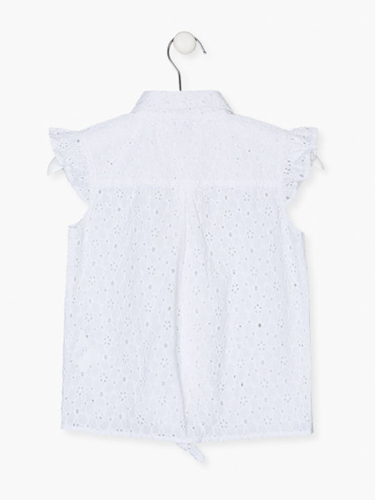 Kids One Color Shirt Sleeveless White