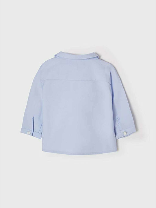 Mayoral Kids One Color Shirt Light Blue