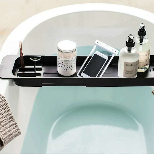 Yamazaki YMZK Bathtub Shelf Plastic 75x15.5x4.5cm Black