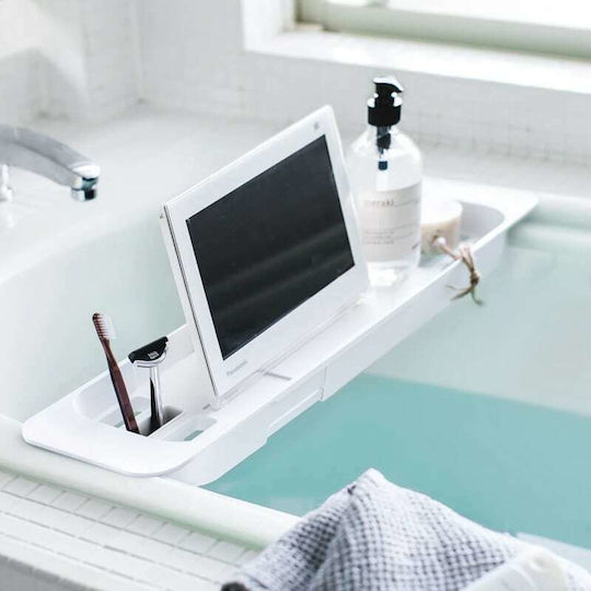Yamazaki YMZK Bathtub Shelf Plastic 75x15.5x4.5cm White
