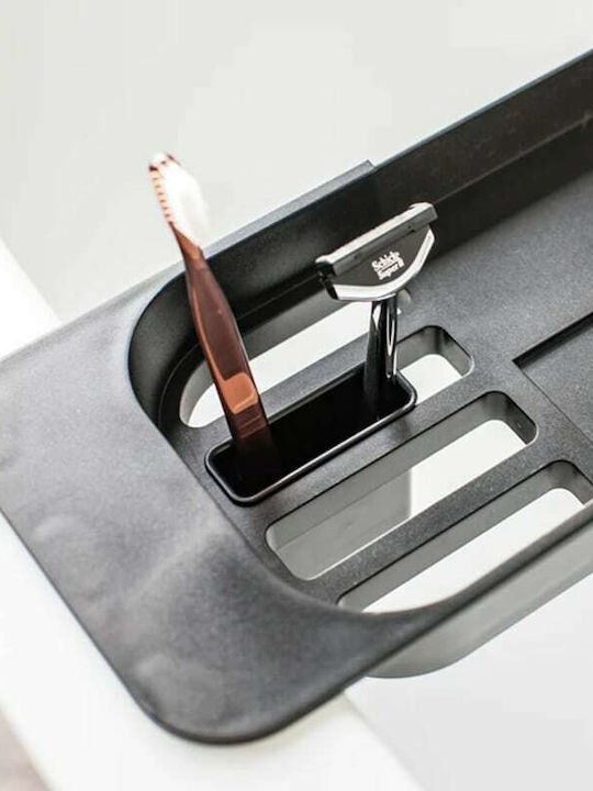 Yamazaki YMZK Badewannenregal Kunststoff 75x15.5x4.5cm Schwarz
