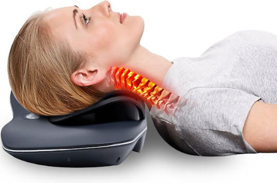 Clever Massagegerät für den Nacken mit Vibration und Heizfunktion Schwarz