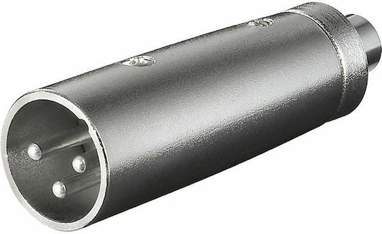 Audio Master Конвертор XLR мъжки към RCA женски Сребрист 1 брой TE022