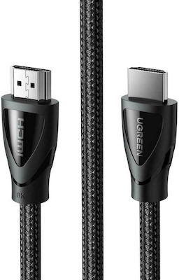 Ugreen HDMI 2.1 Braided Cable HDMI male - HDMI male 3m Μαύρο