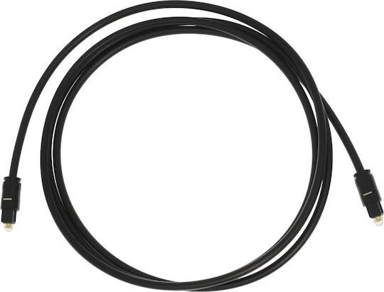 Optical Audio Cable TOS male - TOS male Μαύρο 1.5m (02.007.0008)