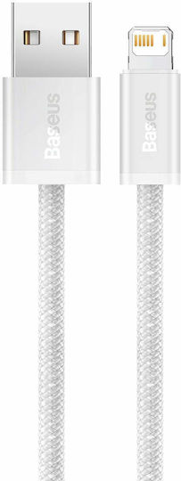 Baseus Dynamic Braided USB-A to Lightning Cable White 2m (CALD000502)