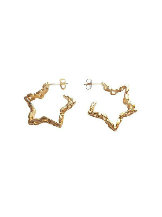 Earrings Hoops made of Steel Gold Plated