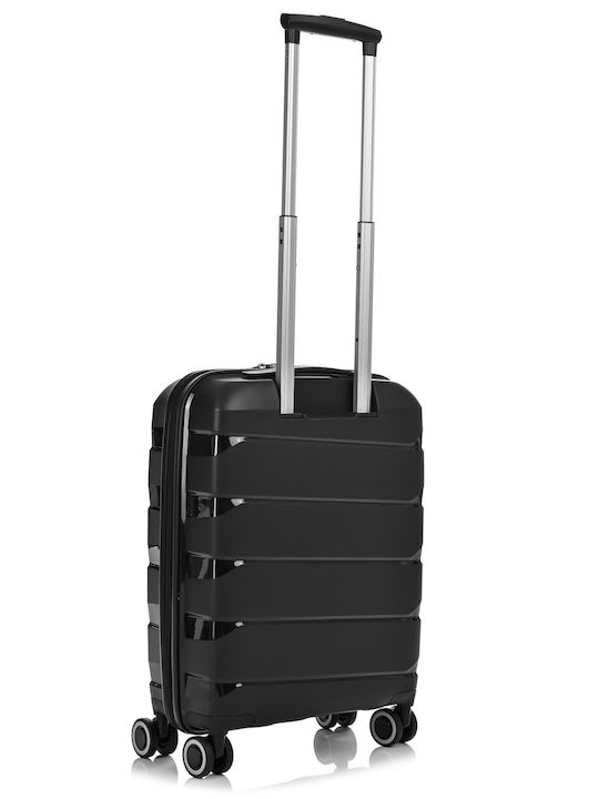 American Tourister Air Move Spinner Cabin Travel Suitcase Hard Black with 4 Wheels Height 55cm 139254-1041