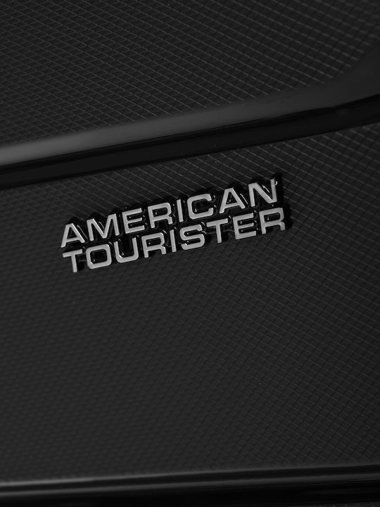 American Tourister Air Move Spinner Cabin Travel Suitcase Hard Black with 4 Wheels Height 55cm 139254-1041