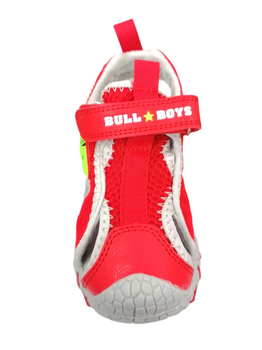 Shoe Sandals with Velcro & Lights Red
