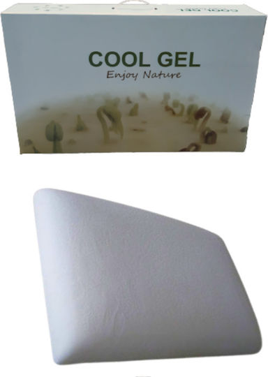 JGS S.A. Cool Visco Sleep Pillow Memory Foam Soft 37x70x11cm