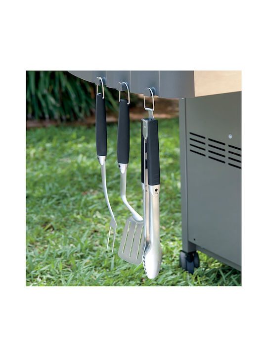 Weber Σετ 3 Εργαλείων BBQ με Σπάτουλα, Πιρούνα και Τσιμπίδα
