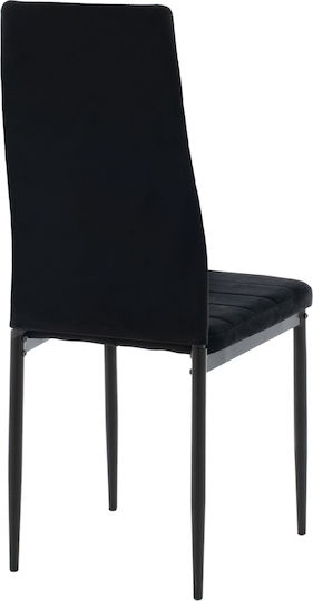 Stühle Speisesaal Black 1Stück 40x48x95cm
