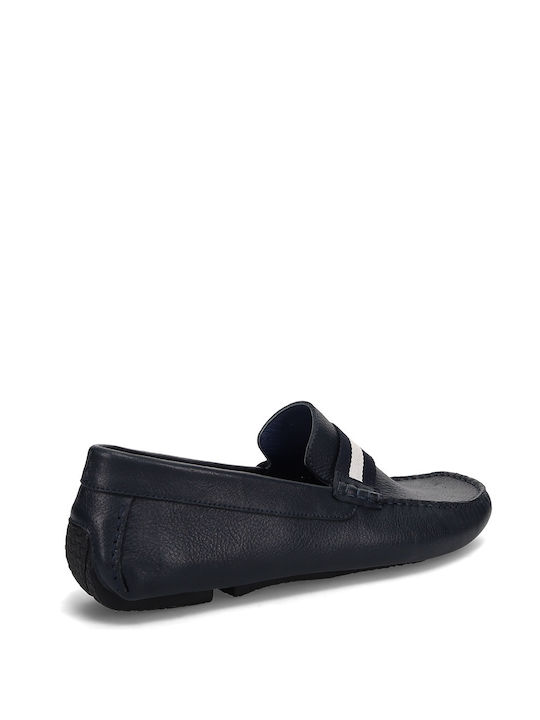 Men's Leather Moccasins Blue GL2301-M05