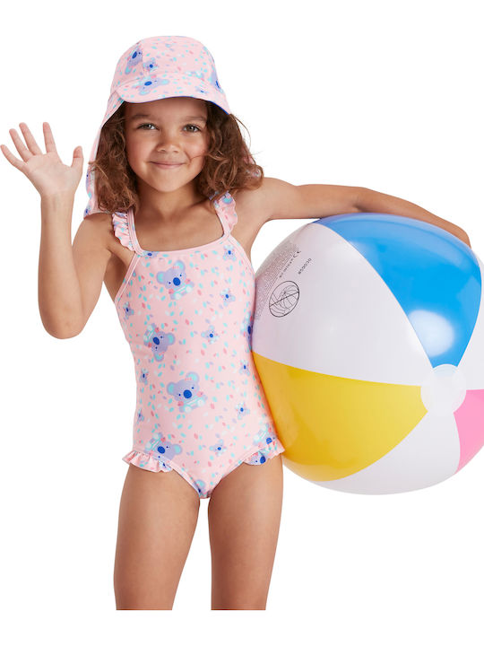 Speedo Παιδικό Καπέλο Jockey Υφασμάτινο Αντηλιακό Ροζ