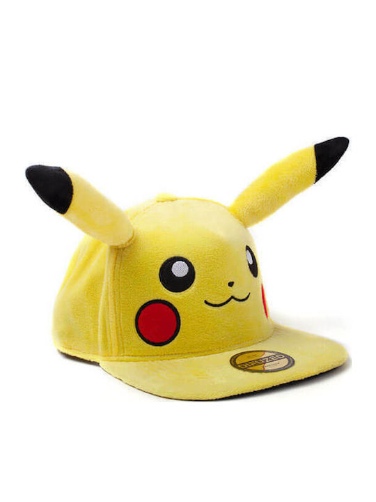 Difuzed Παιδικό Καπέλο Jockey Υφασμάτινο Pokemon Pikachu Κίτρινο