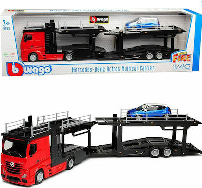 Bburago Mercedes-benz Actros & Renault Captur Truck 1:43 Red-Blue for 3++ Years