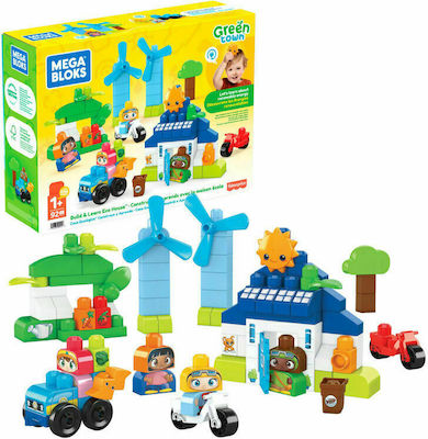 Mega Bloks Building Block Green Town Build & Learn Eco House for 1+ years 92pcs