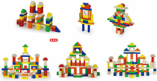 Viga Toys Blocks Construction Wooden for 2-5 years old Years 100pcs
