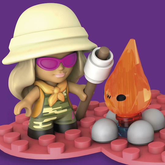 Mega Bloks Τουβλάκια Barbie Οδηγός Κατασκήνωσης για 4+ Ετών 25τμχ