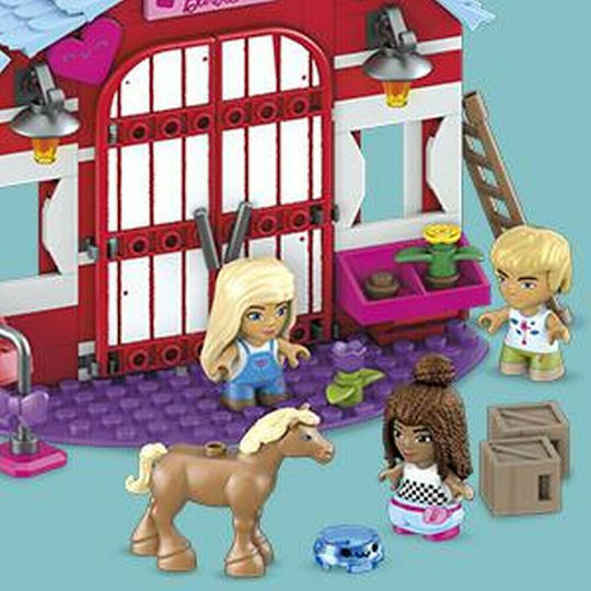 Mega Bloks Barbie Bauklötze Farm mit Pferden für 5+ Jahre 304Stücke