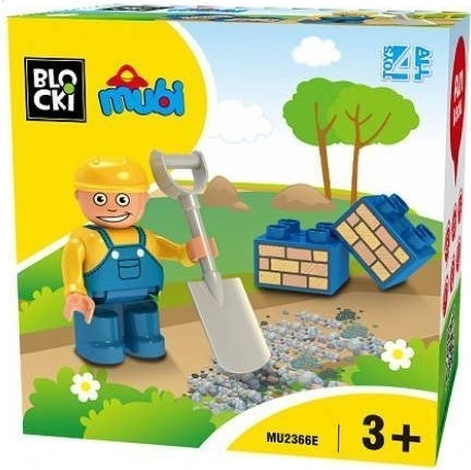 Blocki Τουβλάκια Builder για 3+ Ετών 4τμχ
