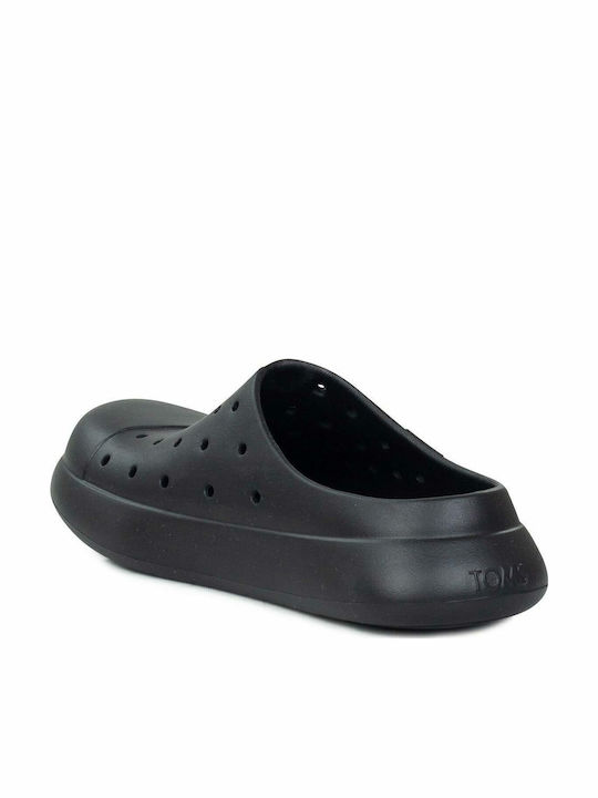 Toms Alpargata Mallow Femei Anatomici Sabot Negre