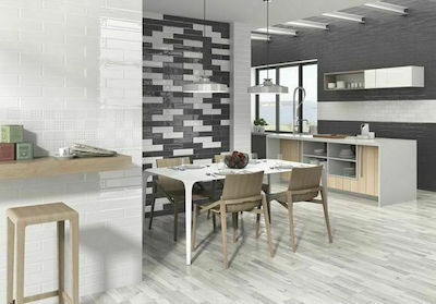 Piccadilly Dolce Kitchen Wall / Bathroom Gloss Ceramic Tile 30x7.3cm Black