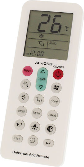 Factory AC-1058 Universal Τηλεχειριστήριο για Κλιματιστικό