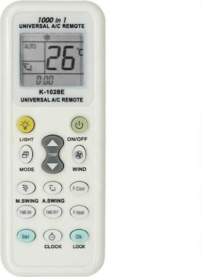 Factory K-1028E Universal Τηλεχειριστήριο για Κλιματιστικό