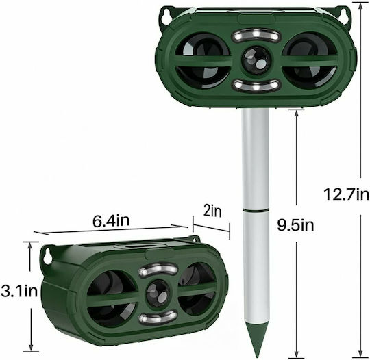 Ultrasonic Repellent Device Rodents Solar