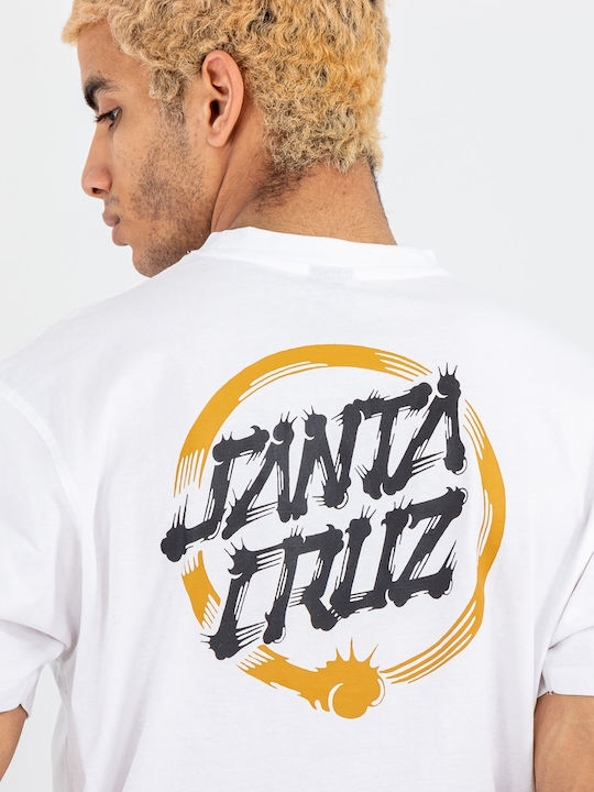Mako Dot Men's T-Shirt Stamped White