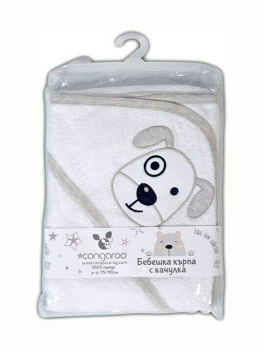 Cangaroo Hooded Baby Bath Towel Baloo Gray 3800146266882