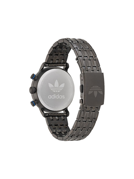 Adidas Code One Ρολόι Χρονογράφος Μπαταρίας με Μεταλλικό Μπρασελέ σε Μαύρο χρώμα