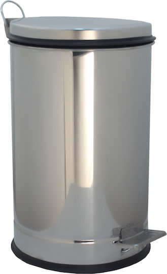 Dianomiki Metal Coș de gunoi Deșeuri cu Pedală 16lt Inox