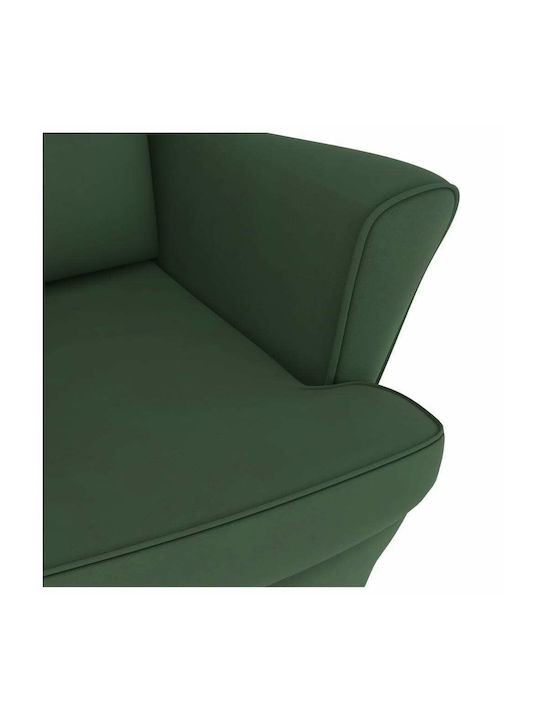 Schaukelstuhl Samt Dark Green 78x93x97cm