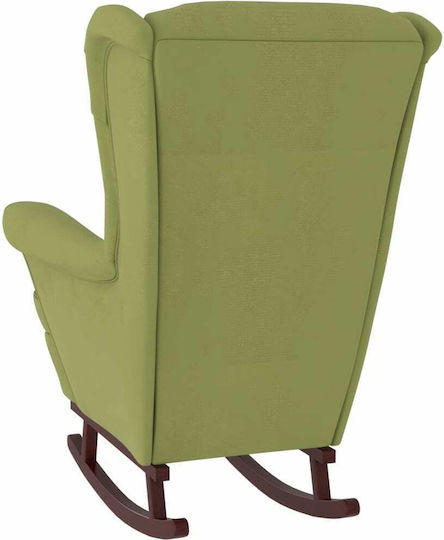 Fotoliu Balansoar Catifelat Verde deschis 78x93x97cm