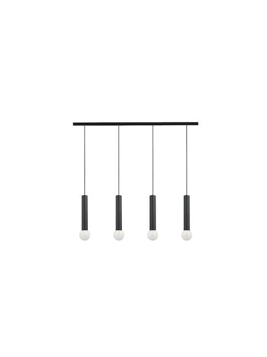 Nowodvorski Baton Pendant Chandelier Rail for 4 Bulbs E27 Black