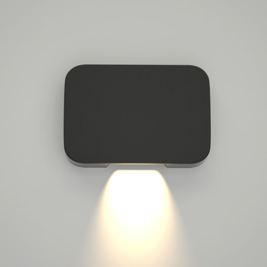 Inlight Wall-Mounted Outdoor Ceiling Light LED IP65 1W with Warm White Light 7x5εκ.