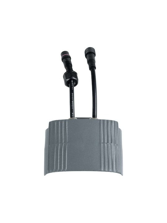 GloboStar Treelightzina Außenstehlampe LED Wall Washer 3W mit Natürliches Weiß Licht IP65 Graue