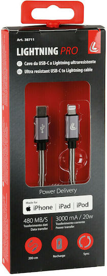 Lampa USB-C to Lightning Cable Γκρι 2m L3871.1