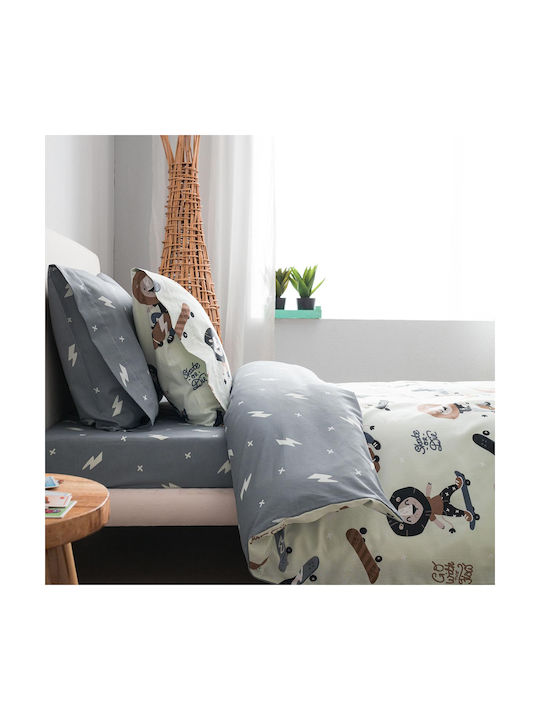 Vesta Home Kids Quilt Single Lion Beige 160x230cm