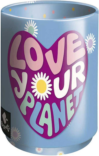 Μεταλλική Μολυβοθήκη Love Planet 11x7.5x7.5εκ. 1τμχ